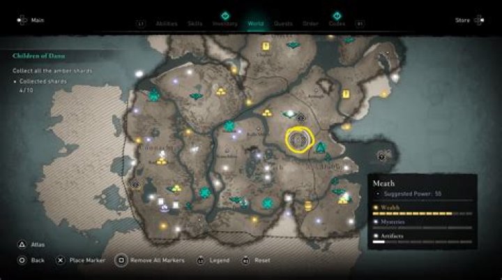 Assassin's Creed Valhalla Wrath of the Druids Children of Danu locations