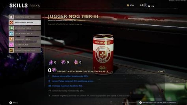 
Black Ops Cold War Zombies: All Tier IV and V Perks