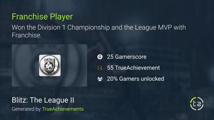 Blitz: The League II Achievements List
