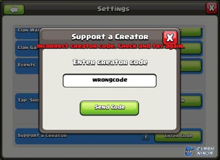 Clash of Clans creator code