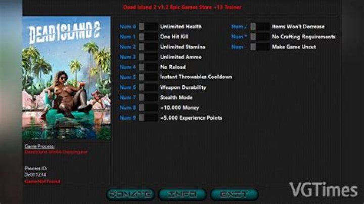Dead Island PC Cheats - GameRevolution