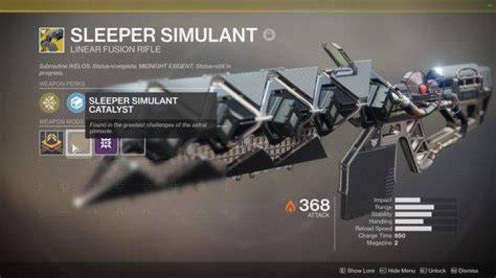 Destiny 2 Sleeper Simulant Catalyst: How to Get the Sleeper Simulant Exotic Catalyst