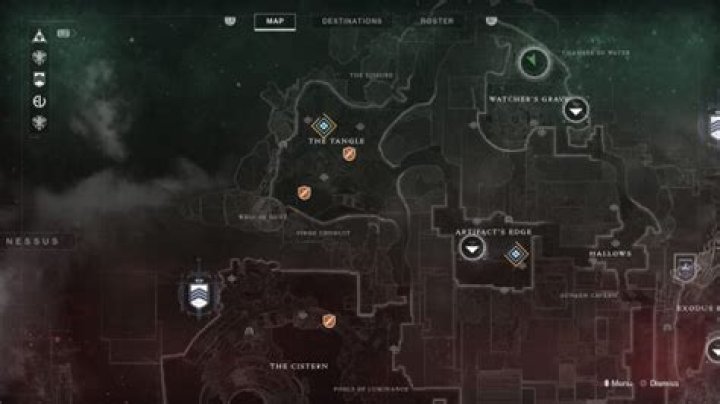 Destiny 2 Xur Nessus Map