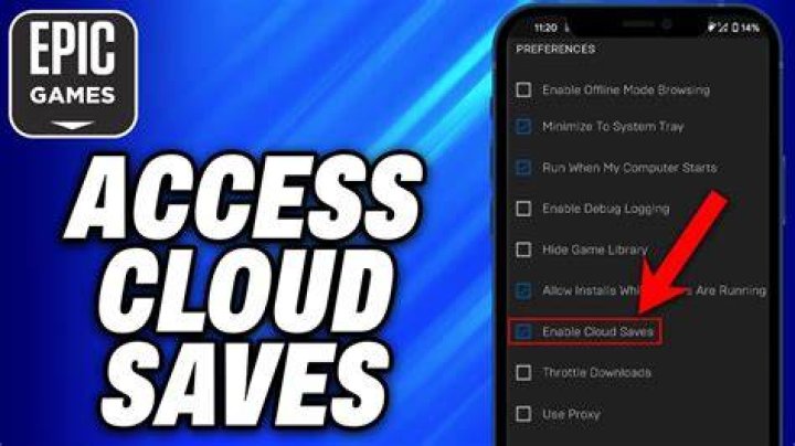 Epic Games Store cloud saves enabled for select games