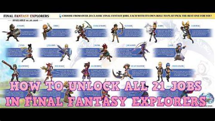 
Final Fantasy Explorers Guide: How To Unlock All Job Classes