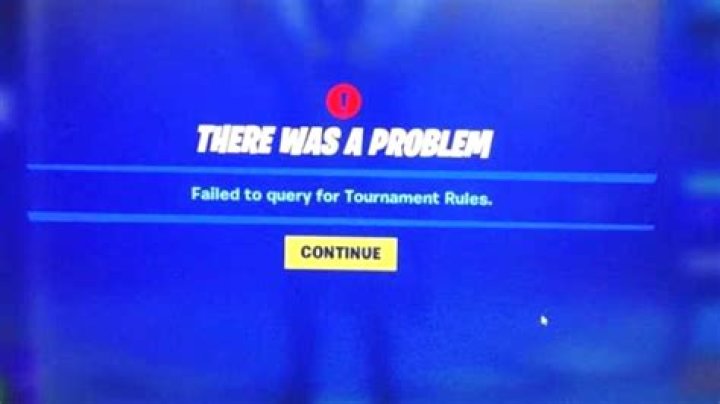 Fortnite Thanos Cup failed to query for Tournament Rules error fix