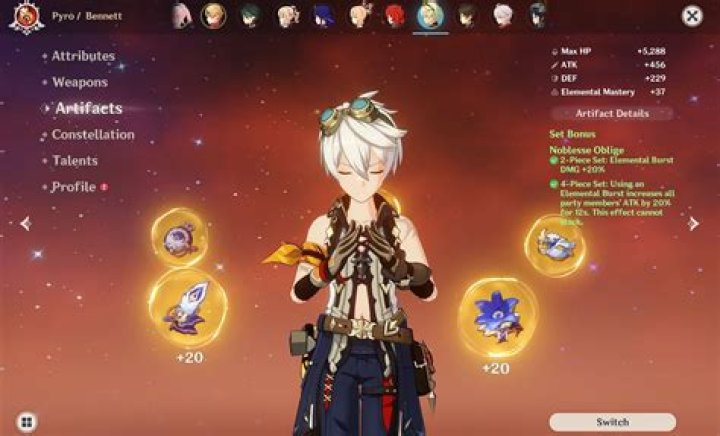 Genshin Impact Bennett Build: Best Weapons, Artifacts, and Team Comps