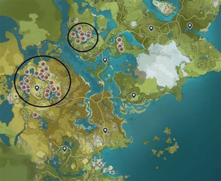Genshin Impact Jueyun Chili locations map - Qingce Village