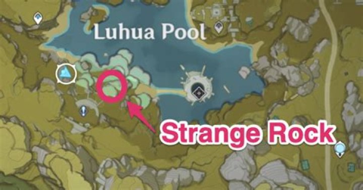 Genshin Impact Strange Rock location map