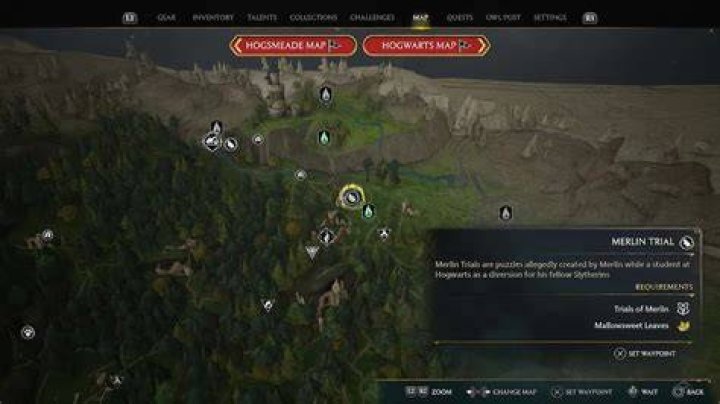 Hogwarts Legacy: Forbidden Forest Merlin Trial Guide