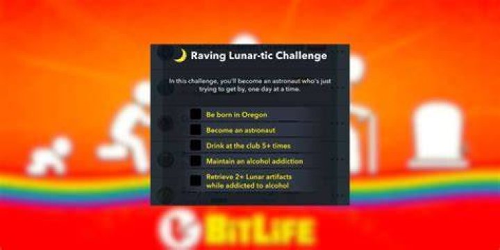 How to Complete The Raving Lunar-tic Challenge in BitLife