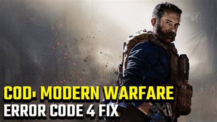 How to fix Call of Duty: Modern Warfare Error Code 4
