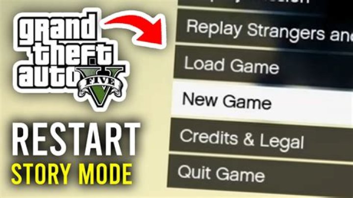 How to restart GTA 5 Story mode