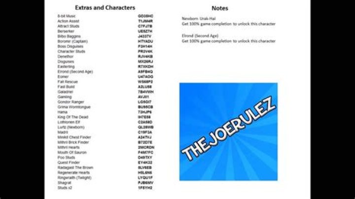 LEGO The Lord of the Rings PS3 Cheats