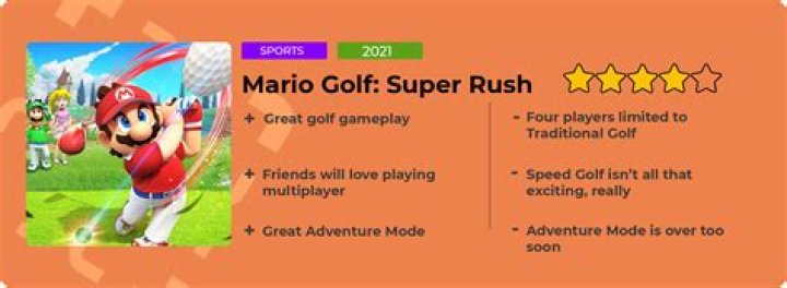 
Mario Golf: Super Rush Review