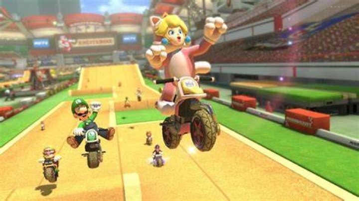 Mario Kart 8: Overheat in the Excitebike Arena