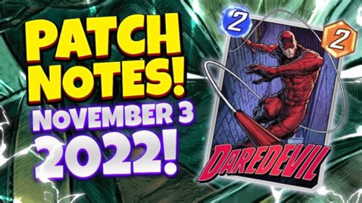 Marvel Snap Patch Notes For November 3rd