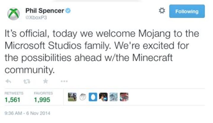 Microsoft Now Officially Owns Minecraft Dev Mojang