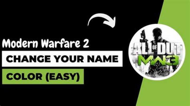 Modern Warfare Colored Name | How to change name color