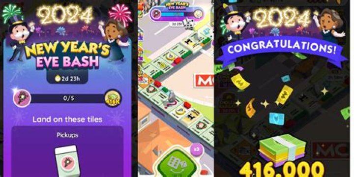 Monopoly Go New Years Eve Bash Milestones and Rewards List [Update]