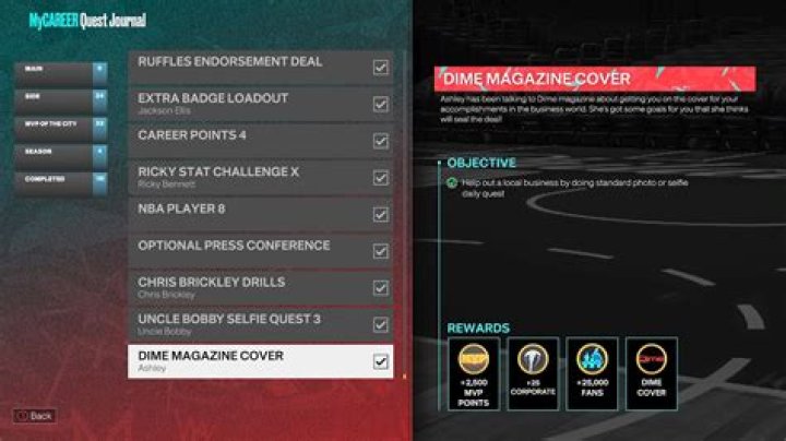 NBA 2K23 Dime Magazine Cover Quest Guide: How to Help Out a Local Business by Doing Standard Photo or Selfie Daily Quests