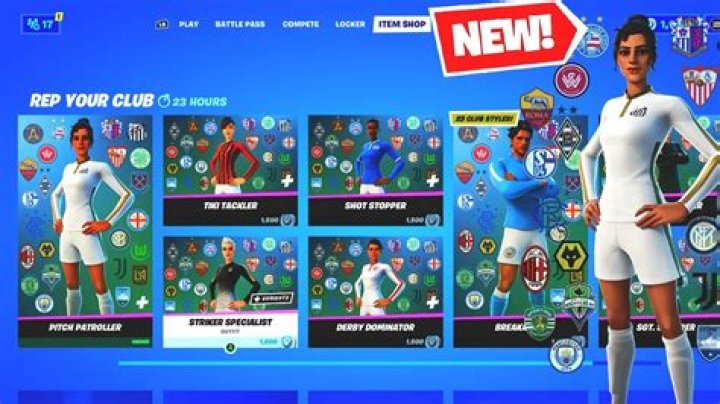 new soccer skins fortnite
