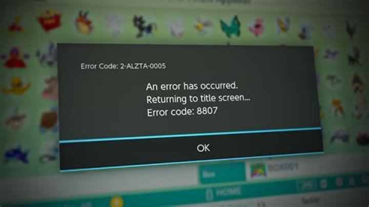 pokemon home error code 8807 fix