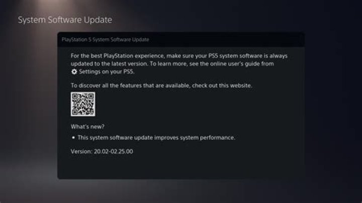 PS5 System Update 20.02-02.25.00 Patch Notes