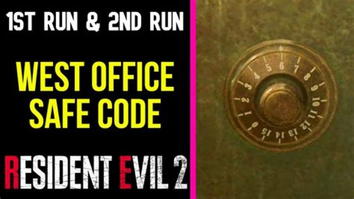 Resident Evil 2 West Office Safe Code