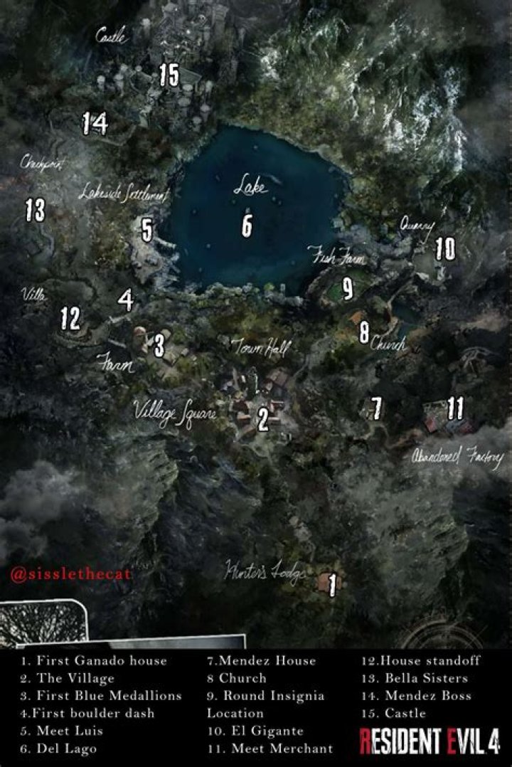 Resident Evil 4 Remake World Map Revealed