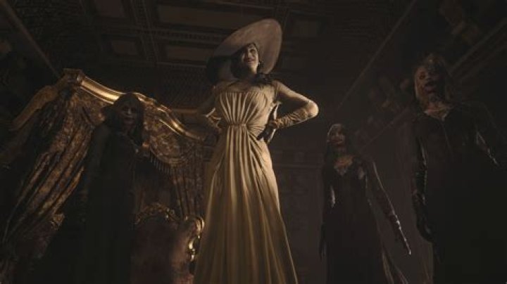 Resident Evil Village tall Vampire Lady sitting