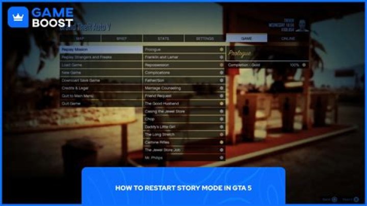 Restart Story Mode GTA 5