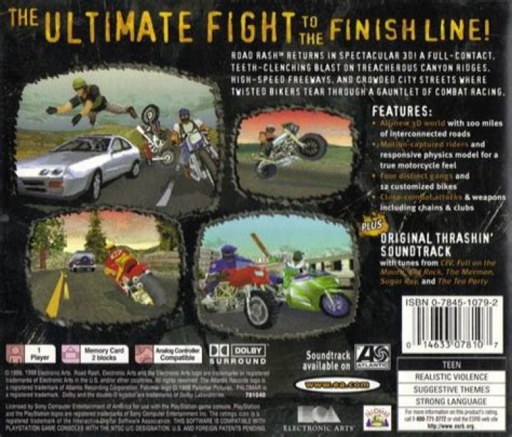 Road Rash 3D PS Cheats