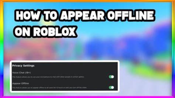 Roblox appear offline