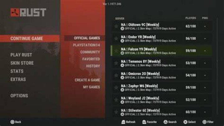 
Rust Console Edition: Where are the NA Servers?
