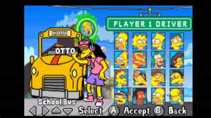 Simpsons: Road Rage, The GBA Cheats