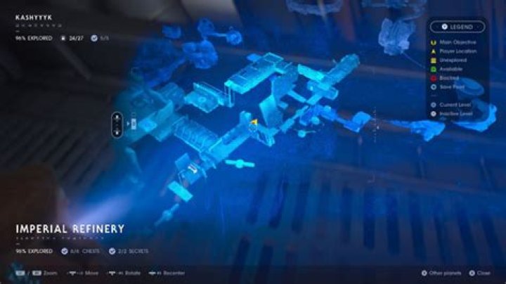 Star Wars Jedi: Fallen Order Imperial Refinery 96% | Kashyyyk 100% exploration guide