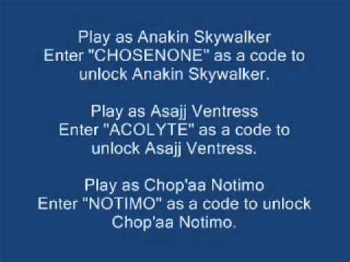 Star Wars: The Force Unleashed PSP Cheats