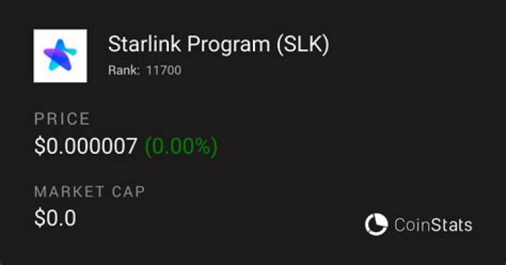 StarLink crypto token price, where to buy, and symbol