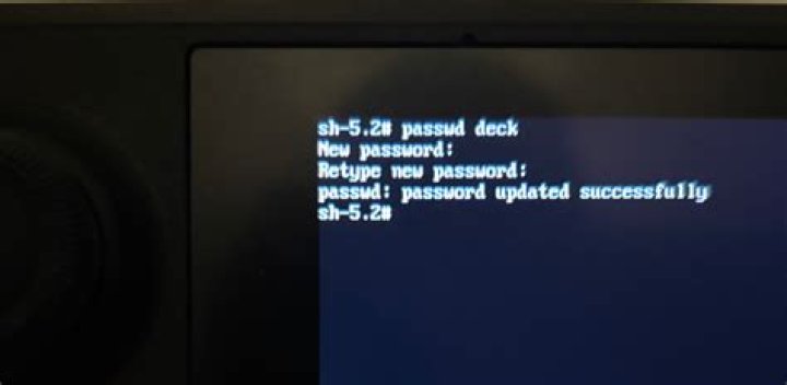 Steam Deck change sudo password