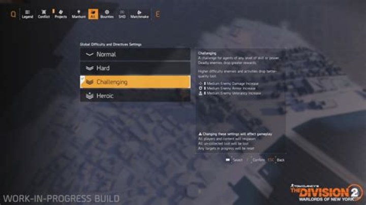 
The Division 2 – How to Change Global Difficulty