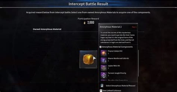 The First Descendant Amorphous Material: How to Get Descendants Components