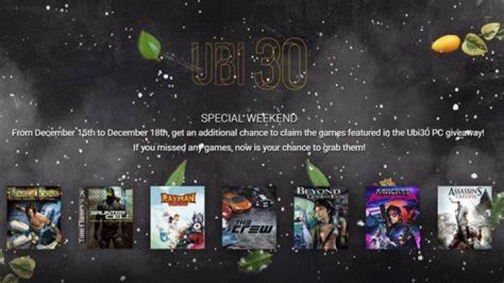 
Ubisoft Giving Everybody One Last Chance To Grab All 7 Free Ubi30 Games This Weekend