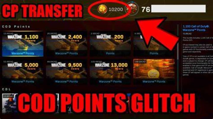 Warzone missing COD Points glitch