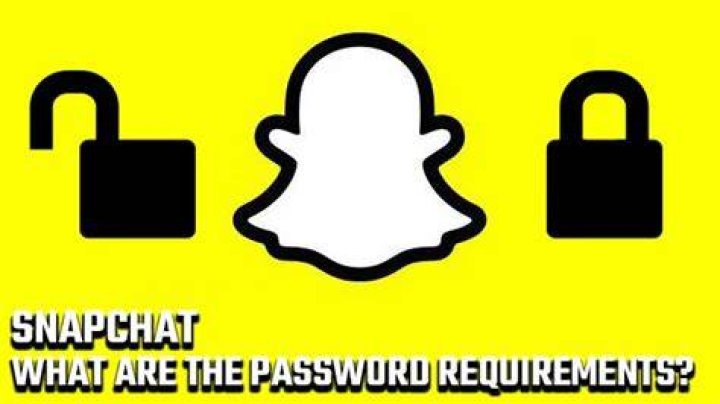 What are the Snapchat password requirements?
