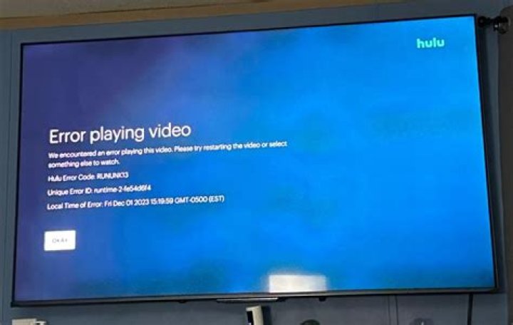 What causes Hulu error code 95?
