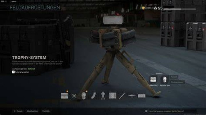 What does Trophy System do in Call of Duty: Warzone?