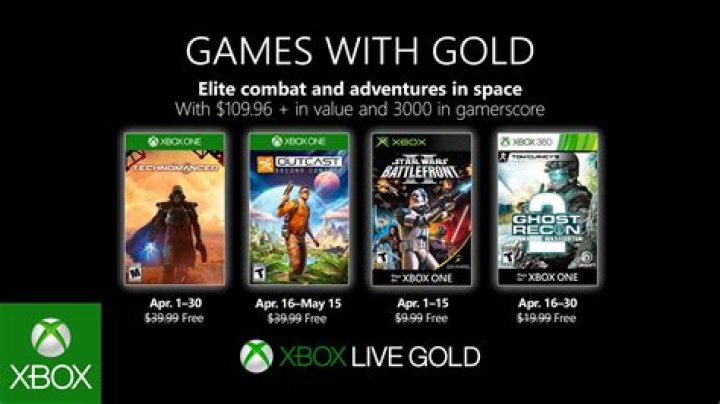 Xbox Games with Gold April 2019 Games Announced