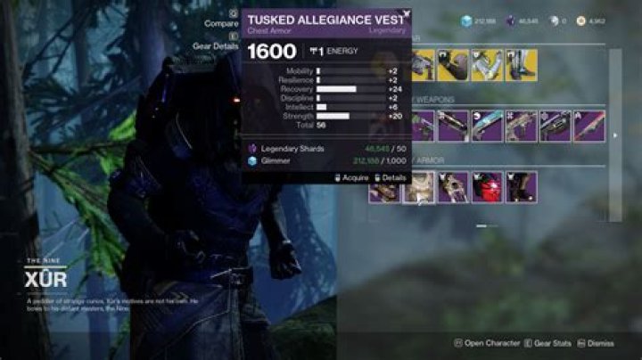 Xur today Destiny 2 inventory